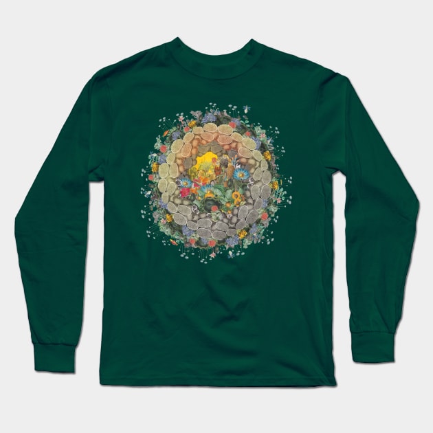 Organic Globe Long Sleeve T-Shirt by lazykite